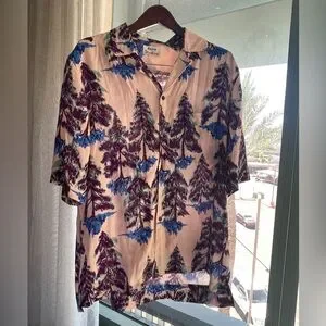 Acne Studios Shirts Acne Studios Xl Mens Rayon Pink Button Up